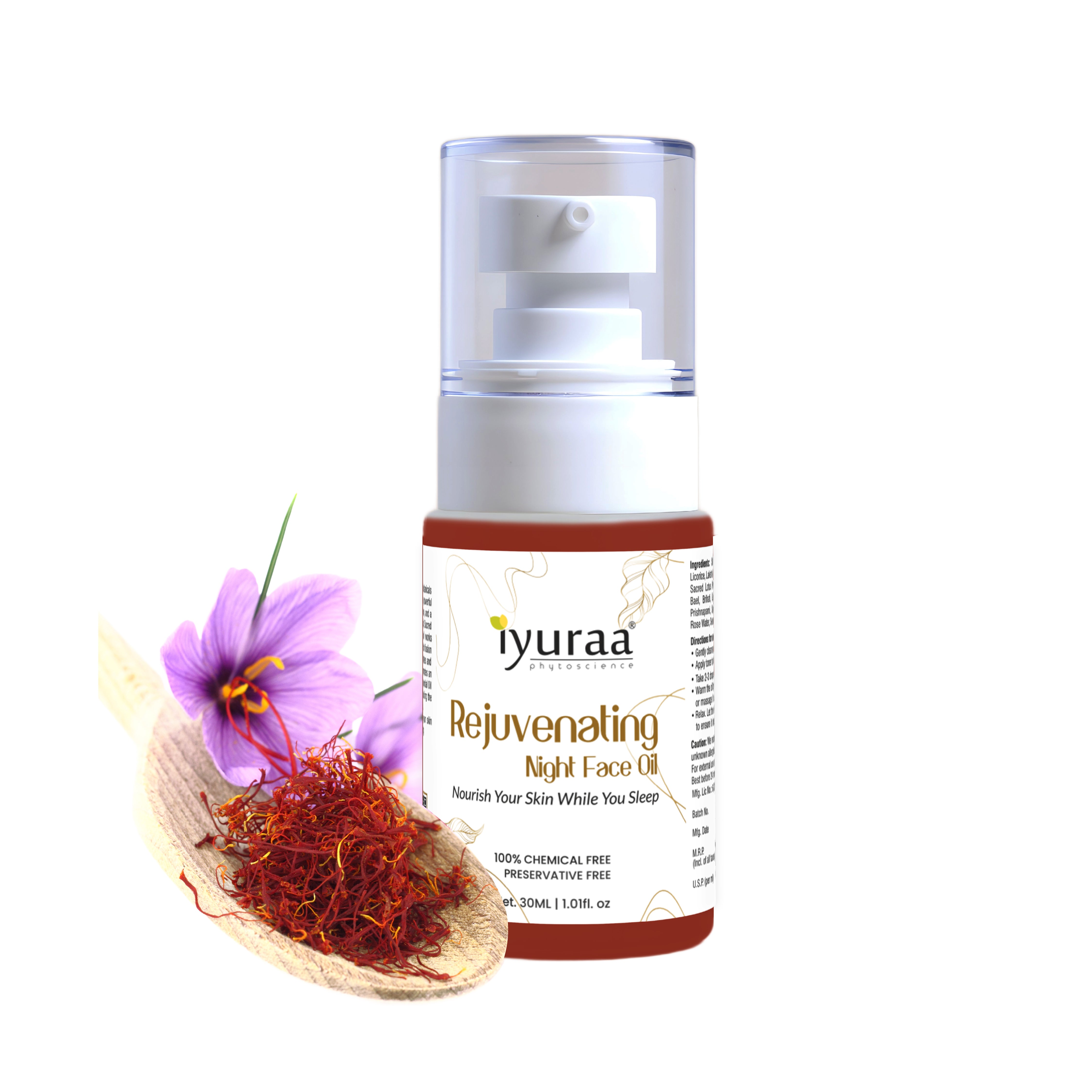 Face Night Oil bottle front view