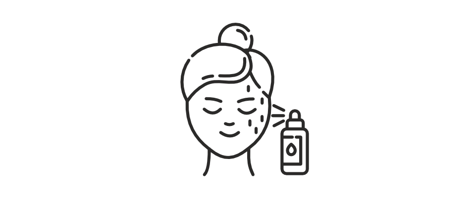 Calming face toner / hair mist