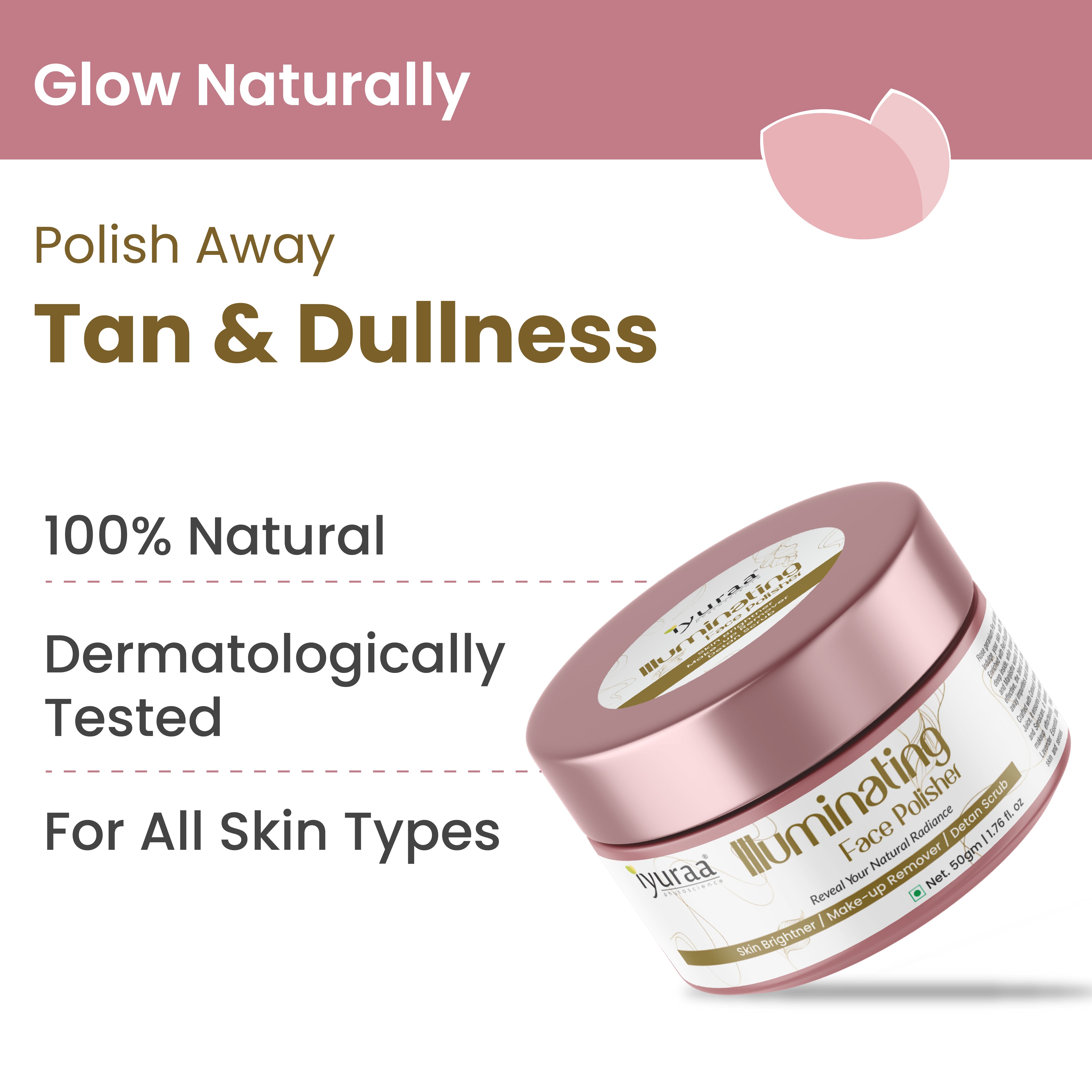 Dermatologically tested certification icon for Face Polisher

