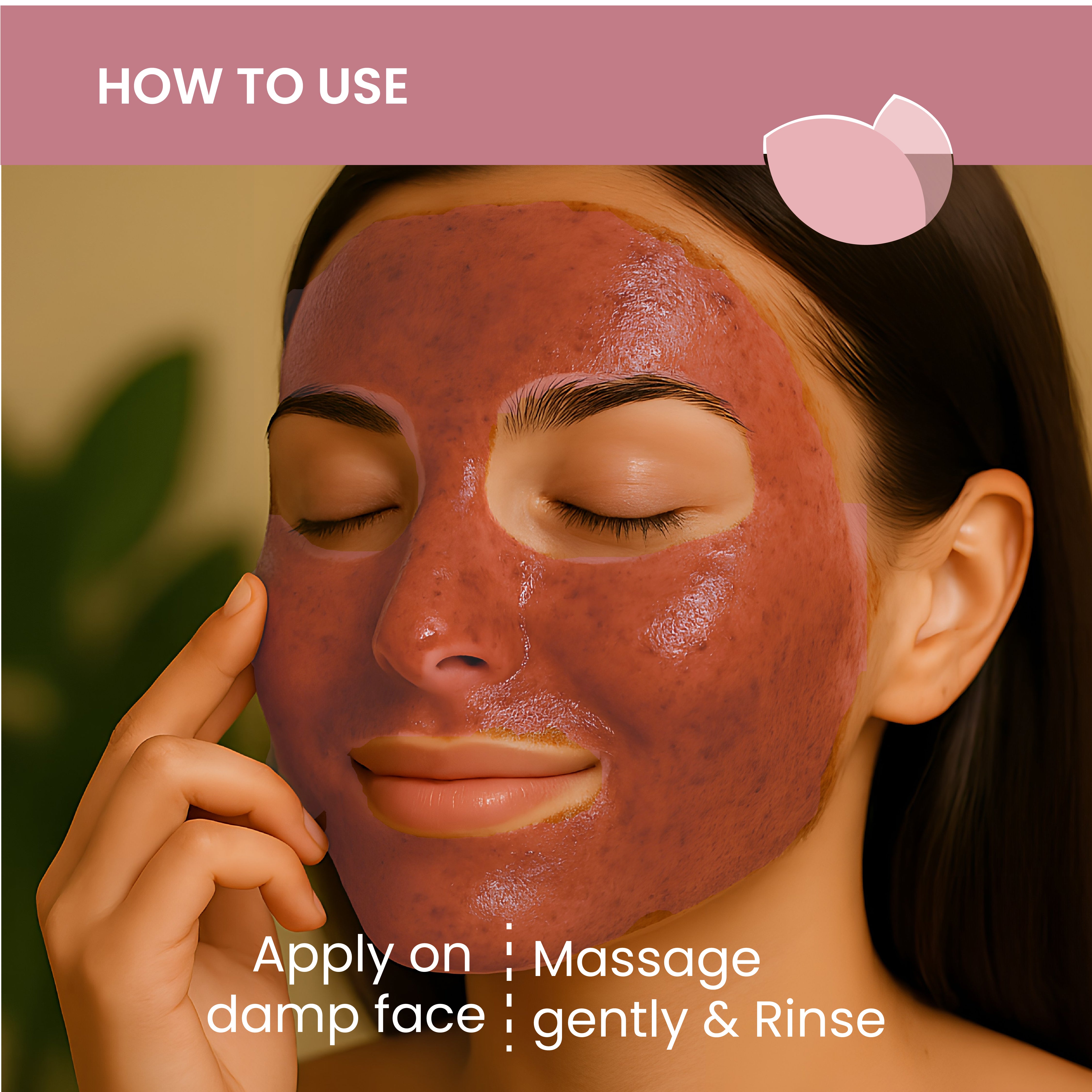 Close-up of Face Polisher texture on skin

