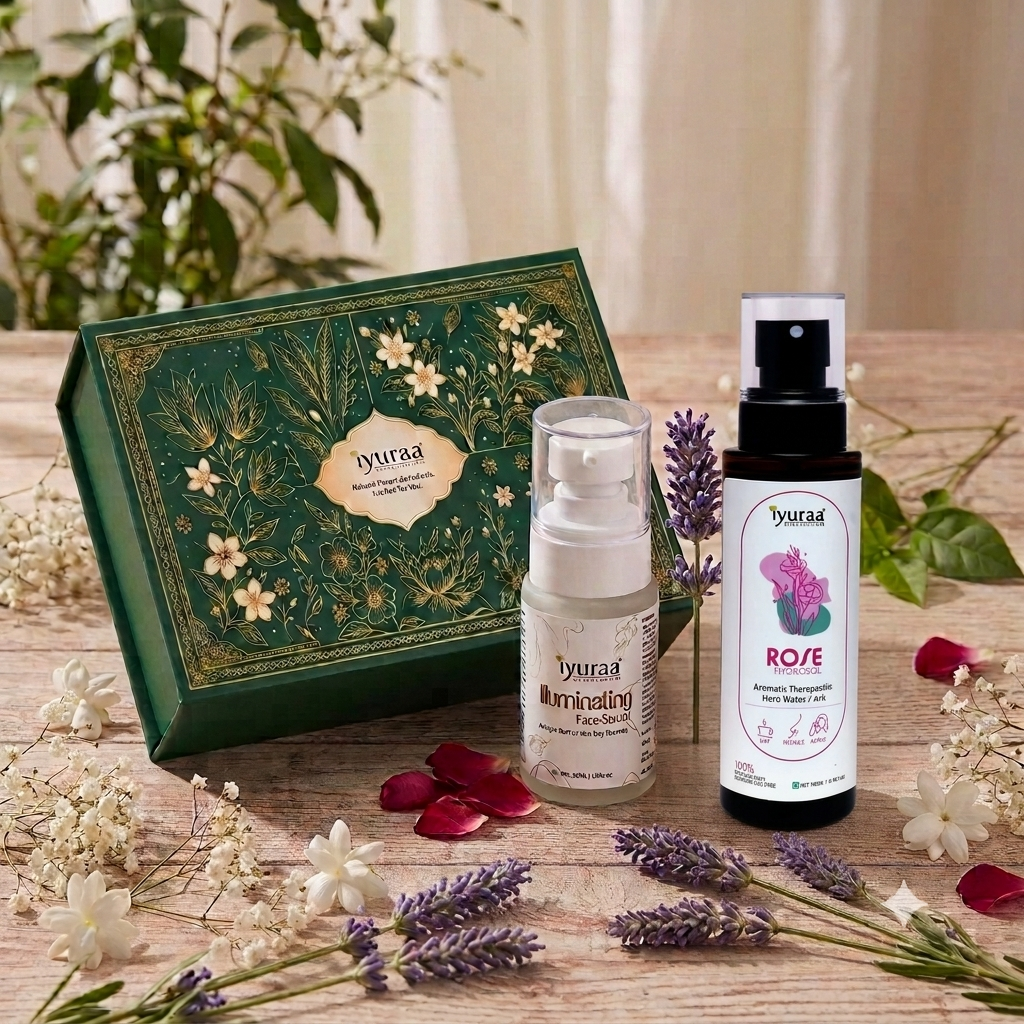 Iyuraa Glow & Hydration Duo – Rose Hydrosol & Illuminating Face Glow Serum | Hydrate, Refresh & Brighten combo - 8
