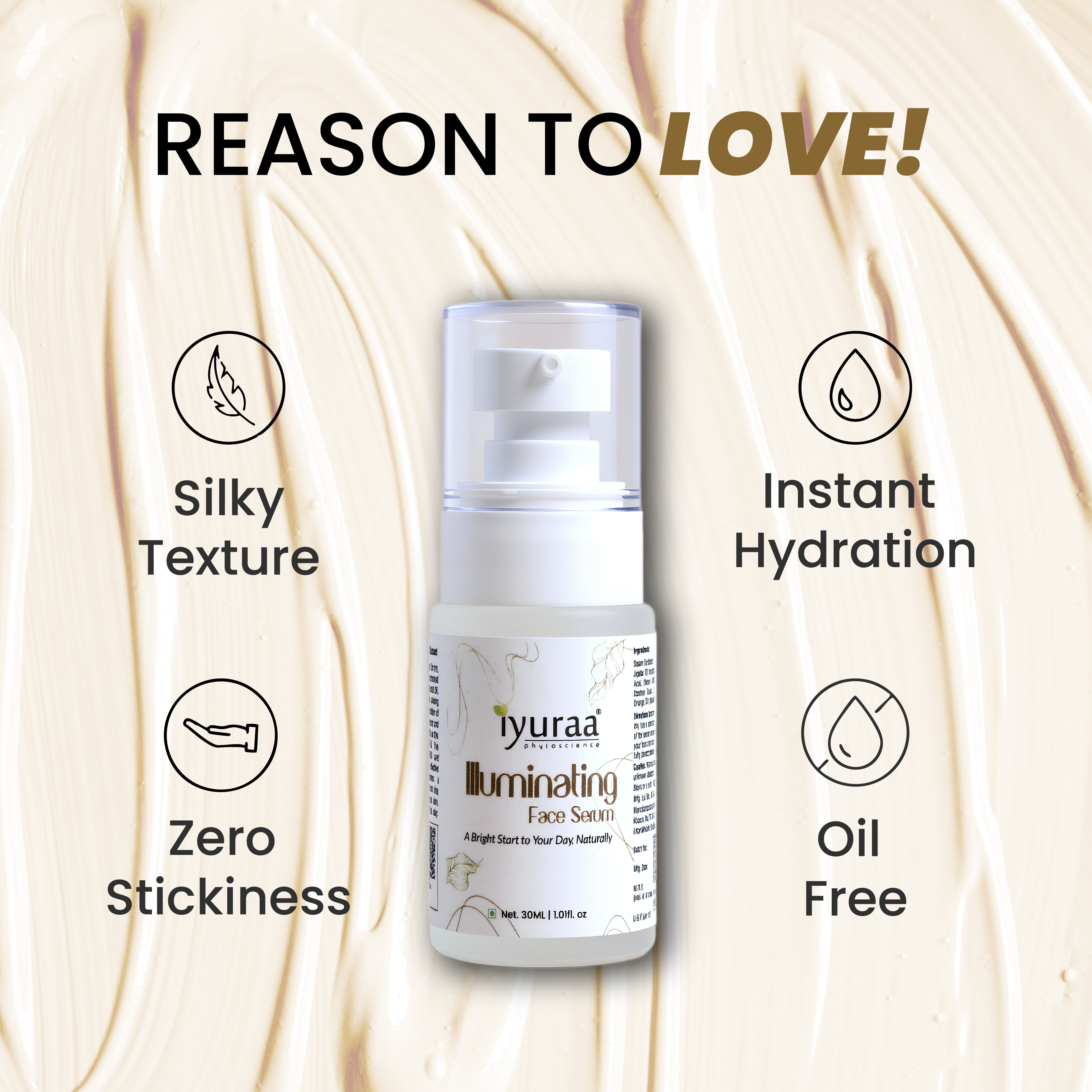 Applying Illuminating Face Serum to face and neck

