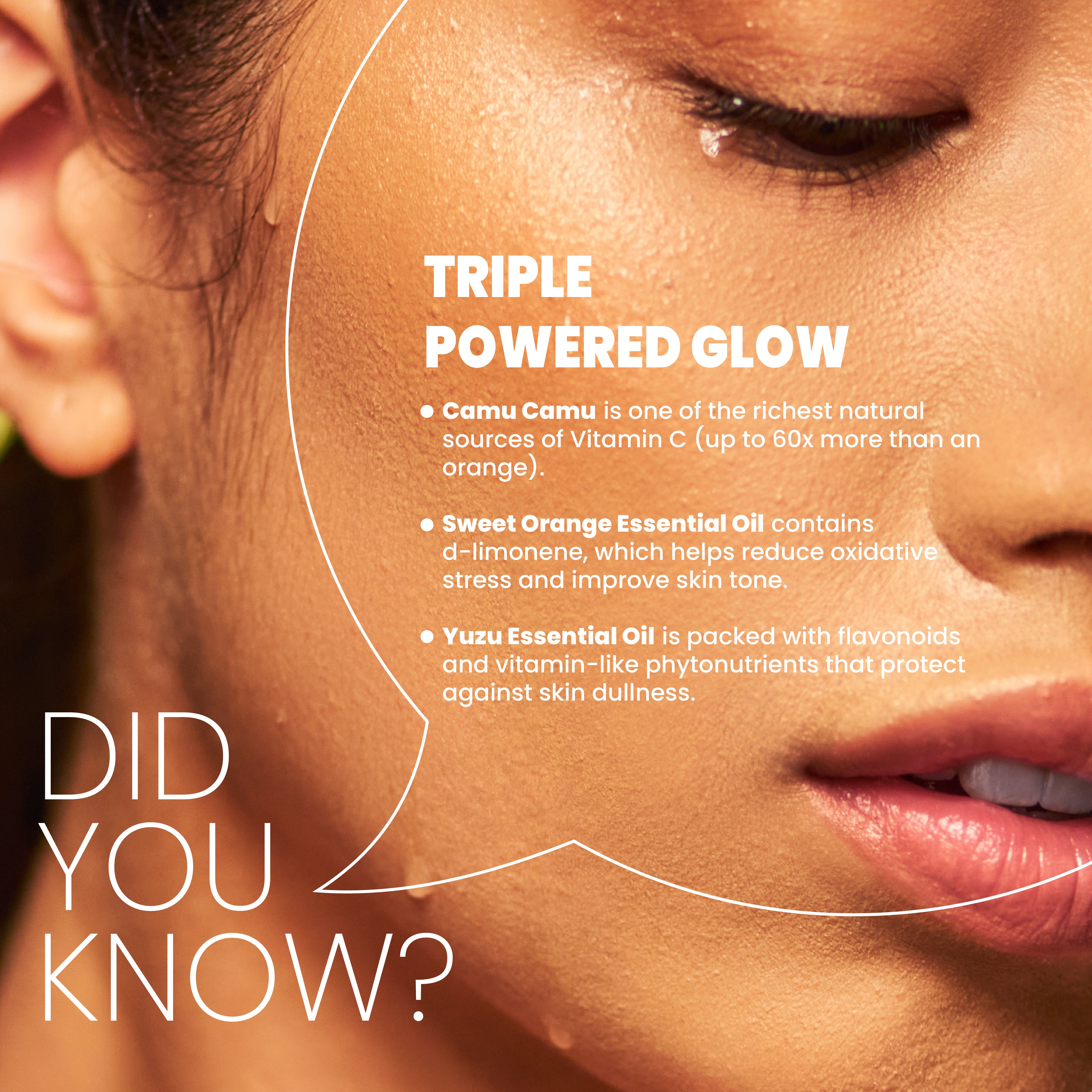 Droplets of face serum on skin or dropper

