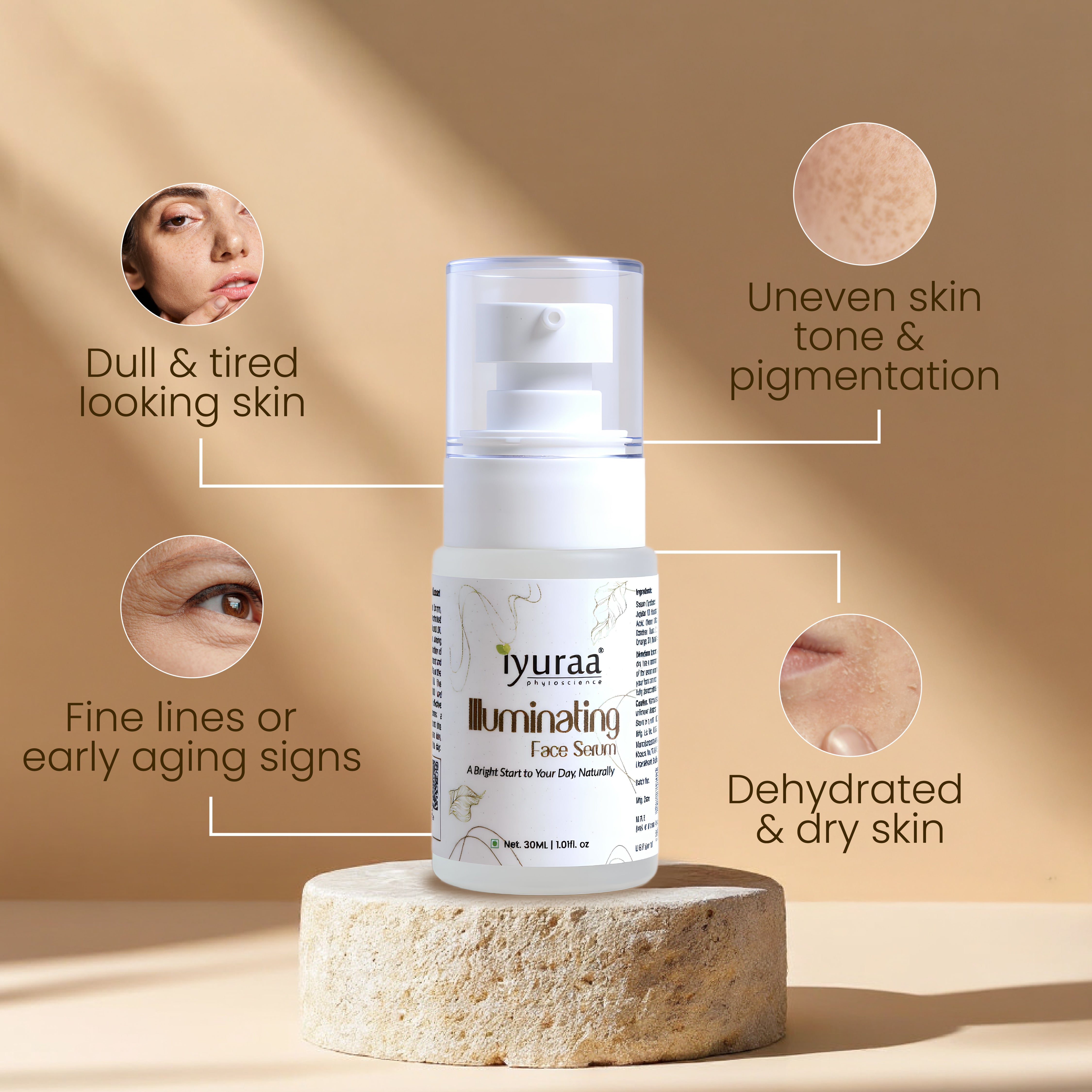 Key botanical ingredients used in Illuminating Face Serum

