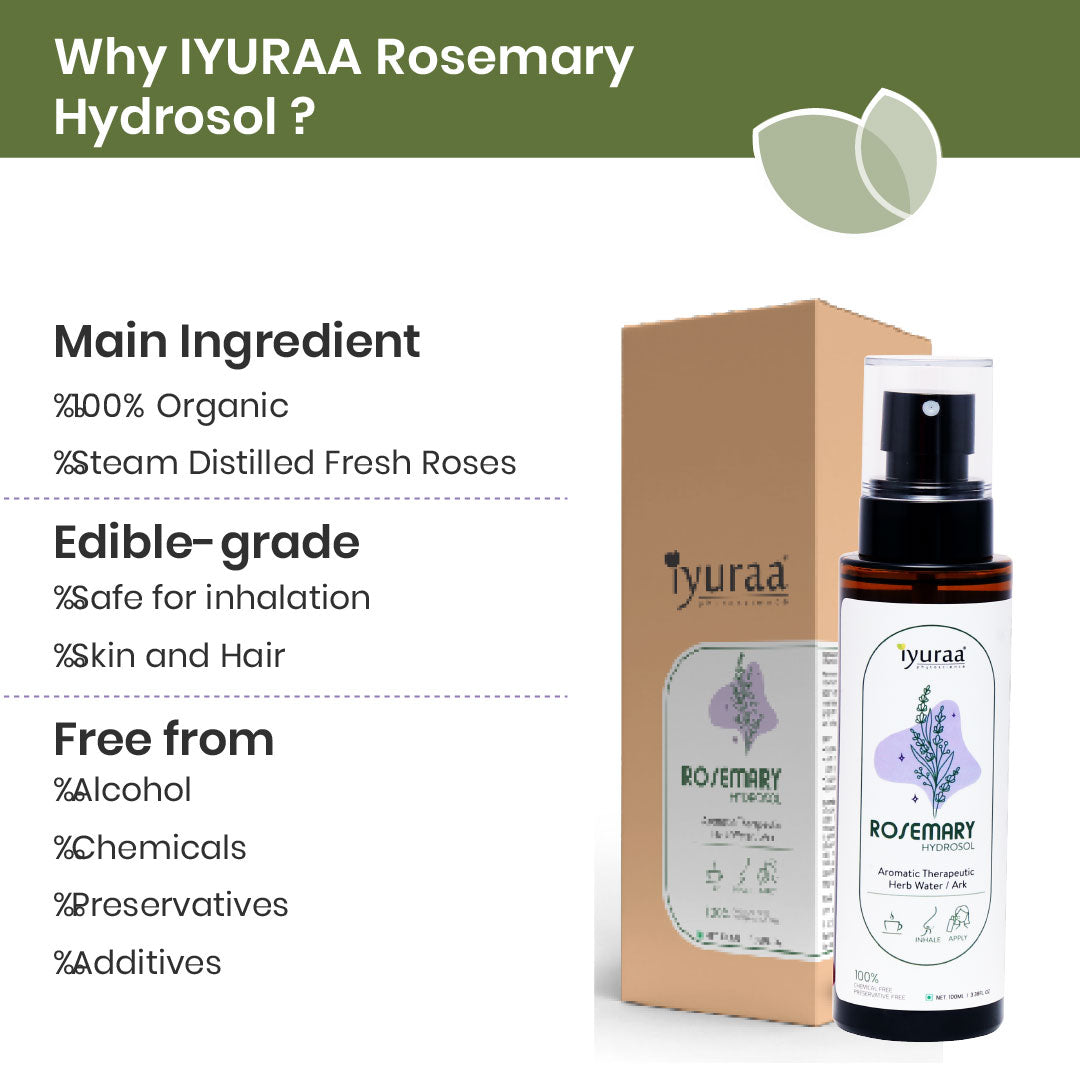 Rosemary Hydrosol Pure Herbal edible Elixir