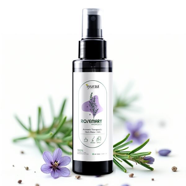 Rosemary Hydrosol steam-distilled floral water bottle