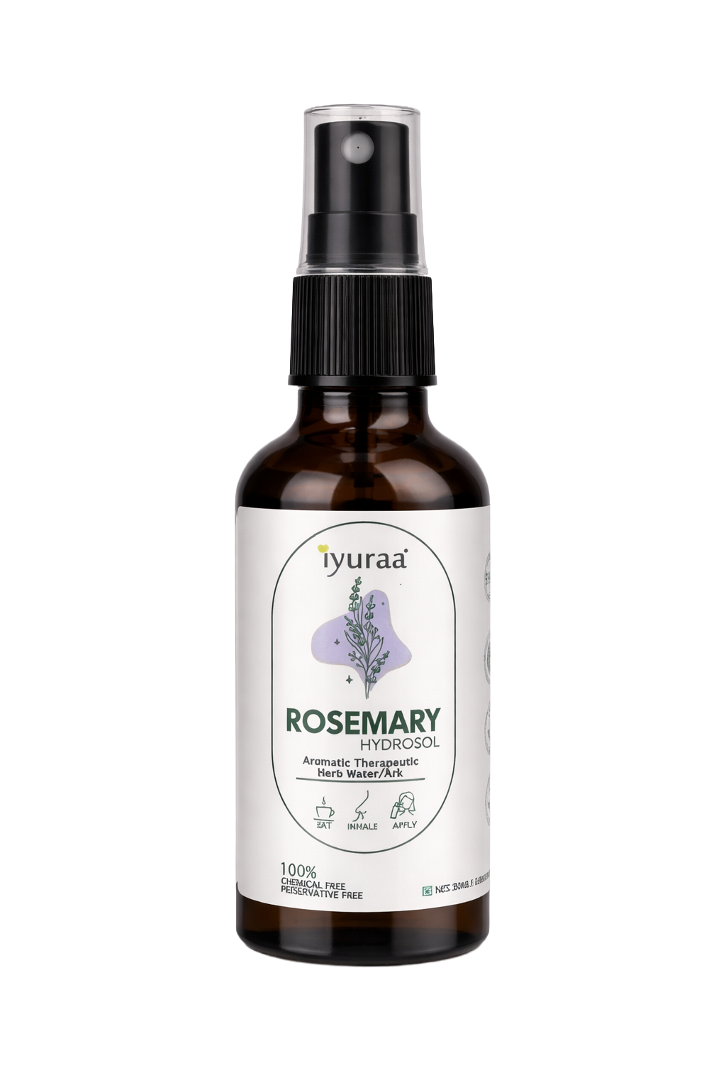 Rosemary Hydrosol for Skin & Hair – 50 ml